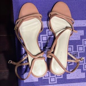 Charles & Keith Tan Strappy Sandals